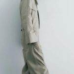 ZARA  Full Length Gabardine Jumpsuit Photo 5