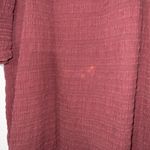 Ba&sh Bordeaux Red Devis Smocked Turtleneck Mini Dress Size Medium Photo 3