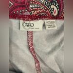 Cato Burgundy Paisley Leggings Photo 1