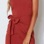 White Fox Boutique White fox‎ burnt orange wrap dress size small Photo 0