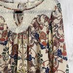 Umgee Womens Tunic Dress M Floral Bell Sleeve Crochet Oversized Bohemian Cottage Photo 1