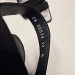 Stuart Weitzman Vintage Elastic triple Strap
Sandal Black Heels kitten heel 10 M Photo 7