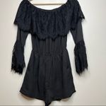 BB Dakota  Womens Cavell Black Lace Romper Size XS Photo 2
