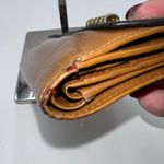 Loewe  Velazquez Leather Folded Wallet Double-sided Brown Tan Gold Vintage Photo 3