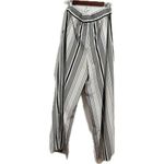 ZARA Tarafaluc silky, striped Palazo pants women’s small  Photo 3