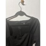 Eloquii  Black Square Neck 3/4 Sleeve Peplum Top Women's Plus Size NEW Photo 6