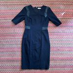 Rebecca Taylor  STRUCTURED FANCY BUSINESS LITTLE BLACK DRESS Photo 4