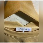 frame denim FRAME Easy Shirtail Creme Sweatshirt With‎ Thumb Holes ( S ) Photo 3