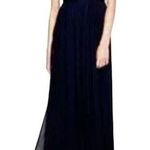 J.Crew Heidi Dress Silk Chiffon Bridesmaid Wedding Maxi Newport Navy 00 NWT Photo 1