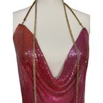 8 Other Reasons Chainmail Mini Dress in Pink One Size New Womens Party backless Photo 6