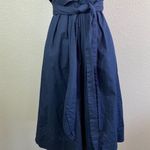 J.Crew  Navy Wrap Top Sleeveless Shirt Wrap dress Photo 4