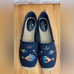 Kate Spade NWT Navy Espadrilles with Vibrant Fish Accents Photo 3