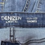 Denizen from Levi's Levi's Denizen High Rise Shorts Blue Cuffed Stretch Denim Shortie Size 12 W31 Photo 3