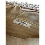 MARCUS BROTHERS Vintage Cream Woven Italian Clutch Bag Photo 4