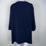 Bloomchic  Navy chiffon Tunic With Front Pleating Photo 4
