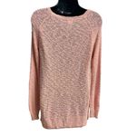 MOSSIMO SUPPLY CO. Crochet Lace Peach Sweater Tunic Size S/P‎ Pink Photo 3