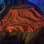 SheIn Orange Bubble Mini Skirt with Ruffled Wrap Photo 1