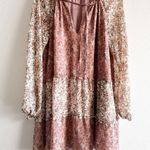 Show Me Your Mumu Birdie Mini Dress Bohemian Floral Print Mix Small Photo 3