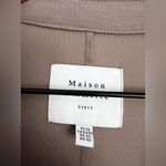 Anthropologie  Maison d` Amelie ponte Blazer Jacket Beige Single Button Up XS Photo 2