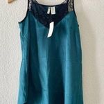 Japna  Teal and Lace Tank top cami Photo 0