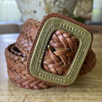 Brown Genuine Leather Women’s Belt 35 In Photo 0