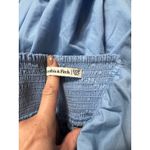 The A&F Emerson Poplin Puff Sleeve Mini Dress in Blue Size XXSP Photo 8