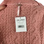 Free People New Villa Cable Pullover Sweater in Pink Bubble Bath Size XL Barbie Photo 12