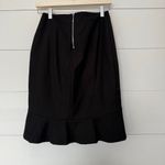 White House | Black Market  Women’s 2 Black Skirt Ruffle Career Office Core Photo 3
