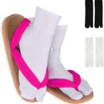 Pink Toe Separator Sandals with Socks demon slayer 7.5 Photo 0