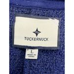 Tuckernuck  Pomander Place Navy Textured Myla Romper Gold Buttons Size L GUC! Photo 3