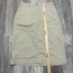 Orvis Women’s  Khaki Long Skirt Size 10 Missing Button A1-100 Photo 2