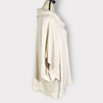 Barefoot Dreams CozyChic Ultra Lite Poncho Women's L/XL Cowl Neck Sand Dune Photo 5