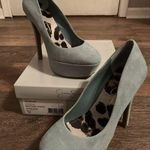 Jessica Simpson “Devin” Platform Heels Size 7 Seafoam Green Suede NEW Photo 0