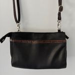 Braciano Black Brown Silver Buckle Bling Compact Modern Classic Statement Chic Photo 5