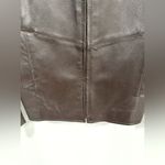 Jaclyn Smith Classic Brown Lambskin Sweater Jacket, Size 8 GUC Photo 3