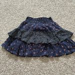American Eagle  Navy Floral Tiered Ruffle Mini Skirt Photo 4