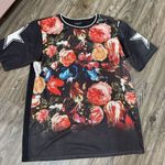 Top Shop Football style jersey Floral Photo 0