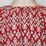BeachLunchLounge Beach Lunch‎ Lounge Red Sonya Print Long Sleeve Peasant Blouse Size Small Photo 8
