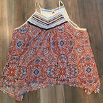 Xhilaration  Embroidered shark hem top Photo 1