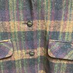 that’s me Vintage 90’s Purple and Orange Plaid Wool Jacket Blazer Coat Size 10 Photo 2