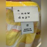 A New Day  summer  floral print yellow dress size Small puffy sleeve Photo 8