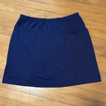 IBKUL Size L Pull On Skirt Skort Pockets Athletic Pickleball Golf Tennis FLAWS Blue Size L Photo 1