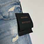 NWT Mother‎ Superior High Waisted Smokin Short Fray Resting Beach Face Size 26 Blue Photo 5