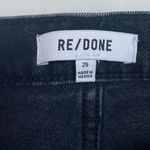 RE/DONE Redone Black Distressed Straight Leg Jeans Size‎ 25 EUC Photo 4
