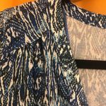 ZARA Xsmall - Animal Print Mini Dress - Blue/white Photo 4