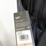 Speedo  Size 12 One Piece Swimsuit Ultraback Black Moderate Shelf Bra UPF 50 217 Photo 4