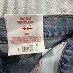 Lucky Brand  Jeans Womens 4/27 90s Loose High Rise Crop Button Fly Blue Denim‎ Photo 5