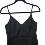 Lulus Black V Neck Spaghetti Strap Draped Midi evening Party elegant Dress S Photo 3