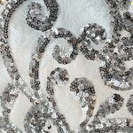 Lulus NWT  Disco Dancer White and Silver One Shoulder Bodycon Dress Size S Photo 5