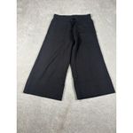 Quince  Pants Womens Medium Black SuperSoft Fleece Cropped Wide Leg Sweatpants S Photo 1